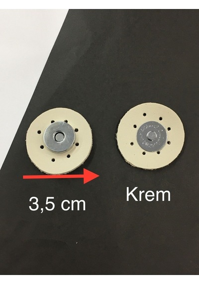 Karantuhafiye Deri Çanta Çıtçıt Mıknatıslı 2 Li Set Krem Krem