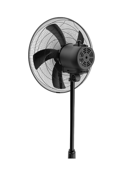 Kumtel Siyah 16 İnç Ayaklı Vantilatör 50 W, 5 Pervaneli, 3 Kademeli, 121 Cm Yükseklik