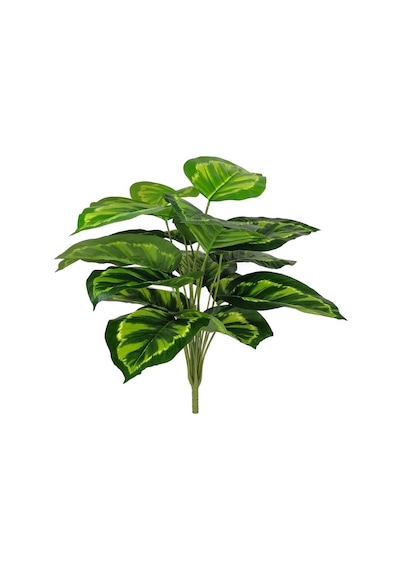 Yapay Çiçek Demet Tropik Difenbahya Çiçeği 18 Dal 85 cm Salon Çiçeği Yapay Bitki