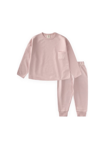 Cigit Sweatshirt Takım 2-7 Yaş Pudra Pembe