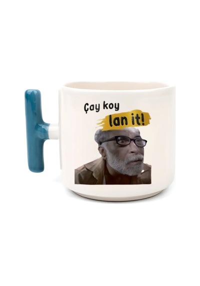 Çay Koy Lan İt - T Kulp Kupa Beyaz