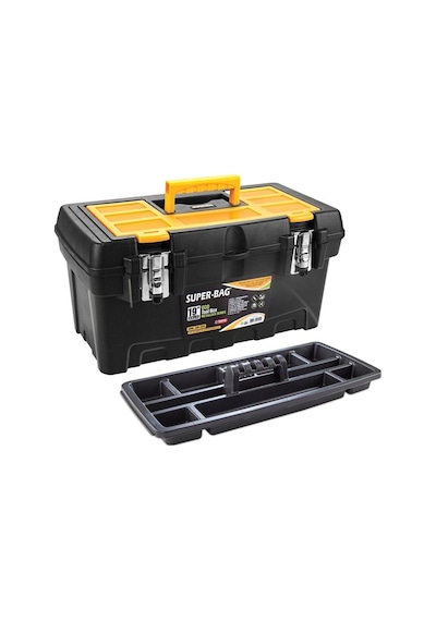 Super-bag 19 49cm Eco Tool Box Metallock Serıes Asr-5029 490x260x240h Mm Turuncu Veya Beyaz