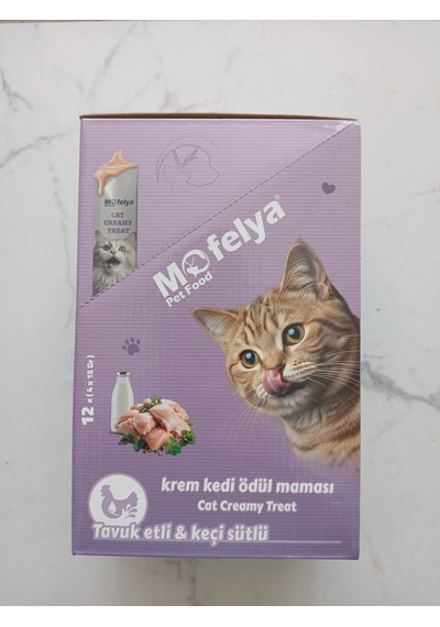 Krem Kedi Ödül Maması Tavuk & Keçi Sütü Aromalı 12 4'lü Paket Toplam 48 Ad.
