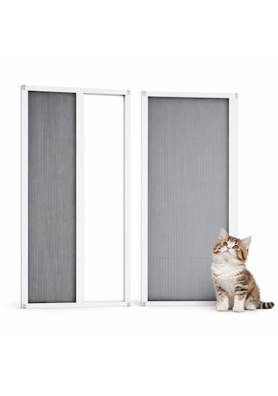Akordiyon Kapı Kedi Sinekliği En:0-100 Cm X Boy:0-220 Cm Demir, Ahşap,pimapen,alüminyum Uyumlu Çok Renkli
