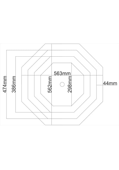 Motifpiyer Lamba Tavan Göbeği Düz-4k-model-8gen-56cm-2 Adet Beyaz