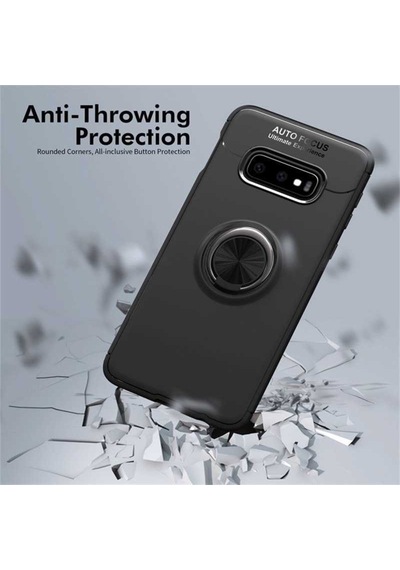 Samsung Galaxy Uyumlu S10E Kilif Yüzüklü Tam Korumali Silikon Kapak 417338484