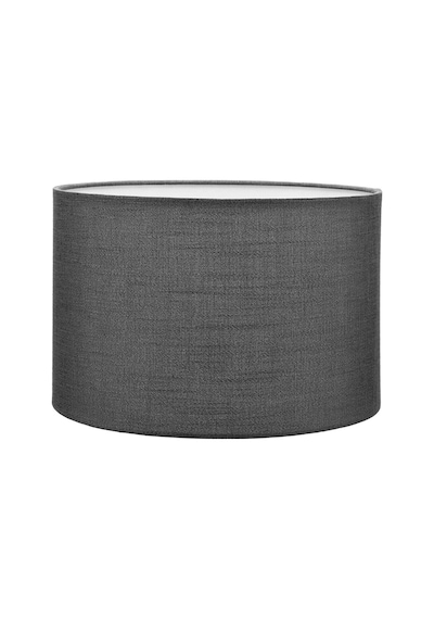 Antrasit Lambader Başlığı Kumaş Çap 30 Cm Silindir Lb807