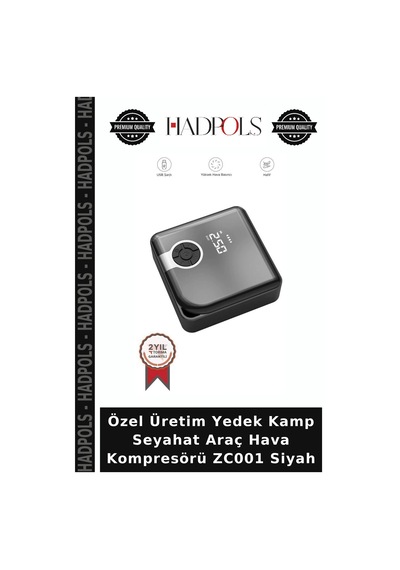 Özel Üretim Yedek Kamp Seyahat Araç Hava Kompresörü Zc001 Siyah