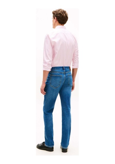 Tommy Hilfiger Slım Straıght Denton Jean Pantolon Düz Paça Cobalt Mavi Çok Renkli