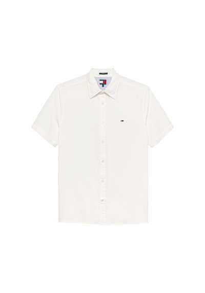 Tommy Jeans Erkek Gömlek Dm0dm22786 Beyaz