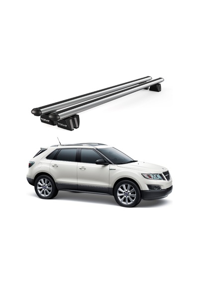 Pençe Saab 9 4x 2011-2012 Uyumlu Gri Ara Atkı Port Bagaj Tavan Barı