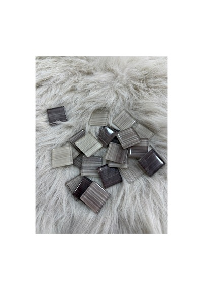 Sanatsal Kristal Mozaik Ks-16 23x23mm Çizgili Bej Mix 250gr