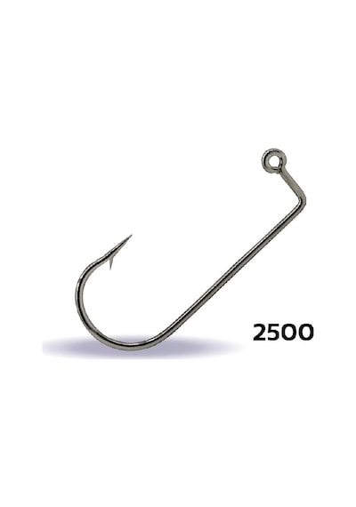 Youvella 2500 Jig Head İğnesi 2/0 No Delikli Uzun 100 Lü Kutu Nikel