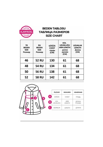 B-one Büyük Beden Kapitone Dokulu Kuşgözü Detaylı Fermuarlı Cepli Kadın Ceket Pembe