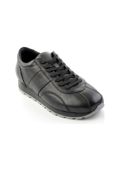 Bambi Siyah Napa Hakiki Deri Erkek Sneaker E01589612143