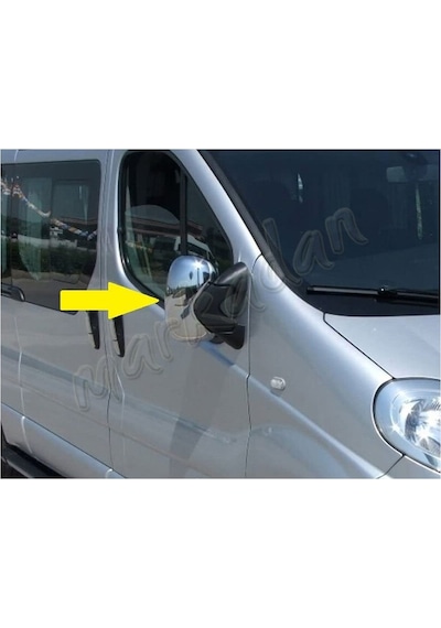 Woc Chrome Renault Trafic Krom Ayna Kapağı 2001-2014 2 Parça Abs