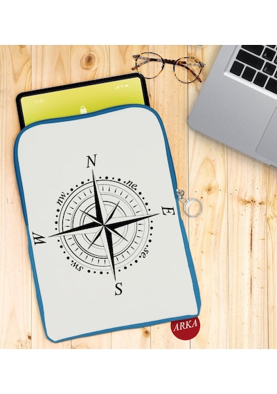 Bk Gift Pusula Tasarımlı Taşınabilir Koruyucu Tablet Kılıfı