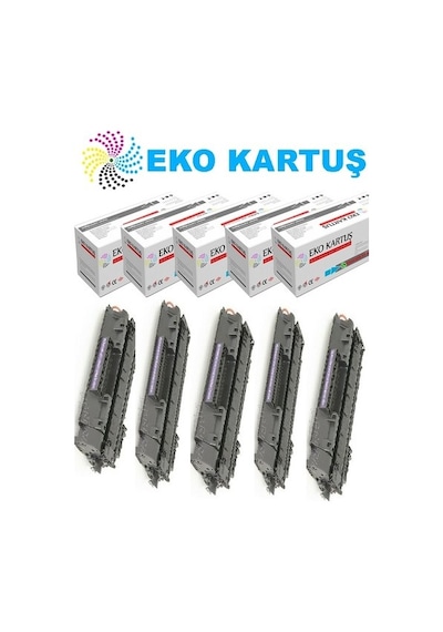 Eko Kartuş Hp Laserjet P2055D 05A ) Ekonomik lı 5’li Paket