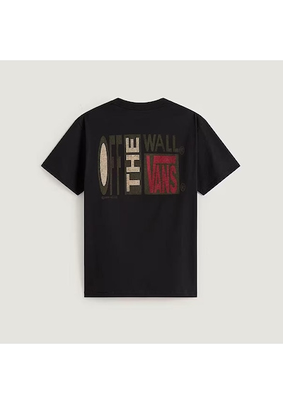 Vans Stretch Stack Crackle Erkek Tişört C-van000sweblkblk Siyah