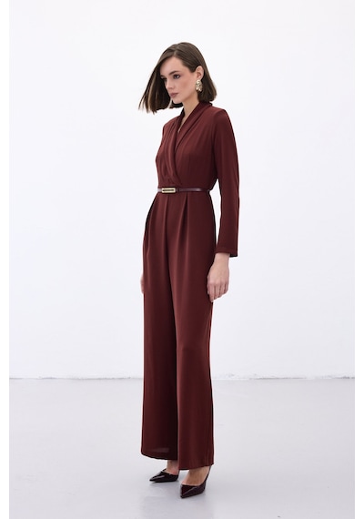 Sateen Kemerli Salaş Tulum - Bordo-136566 Bordo