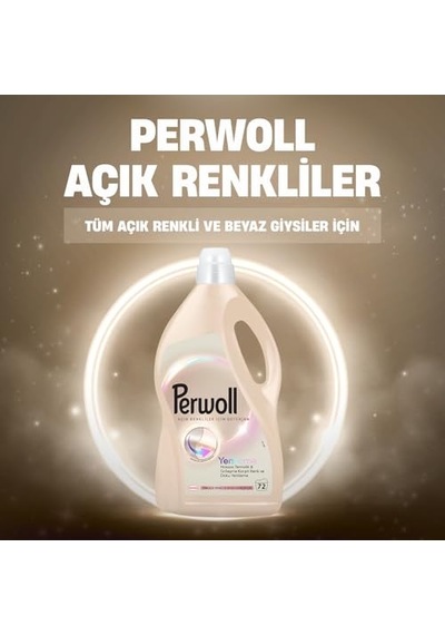 Perwoll Açık Renkliler Sıvı Çamaşır Detarjanı 3.96 Litre, 4l