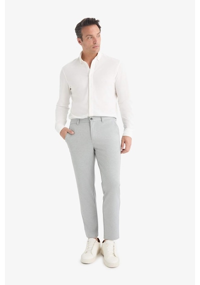 Defacto Jogger Fit Cepli Esnek Kumaş Düz Paça Pantolon T6317az25augr377 Gri