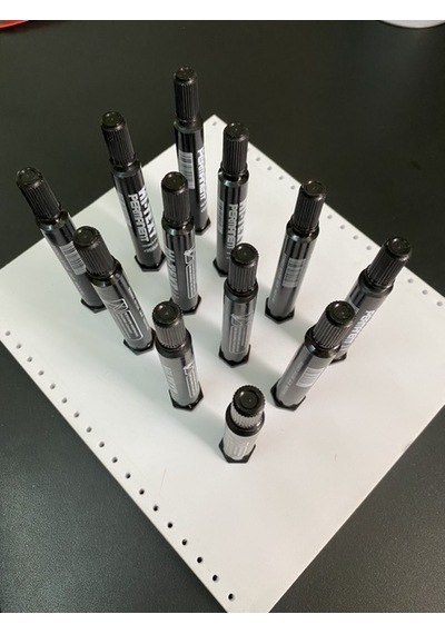 HI-TEXT 830PC MARKER KALEM 12Lİ KUTU Siyah