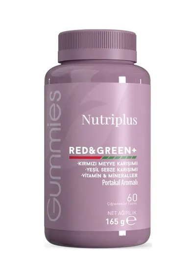 Nutriplus Red & Green Mix Gummy 60 Adet