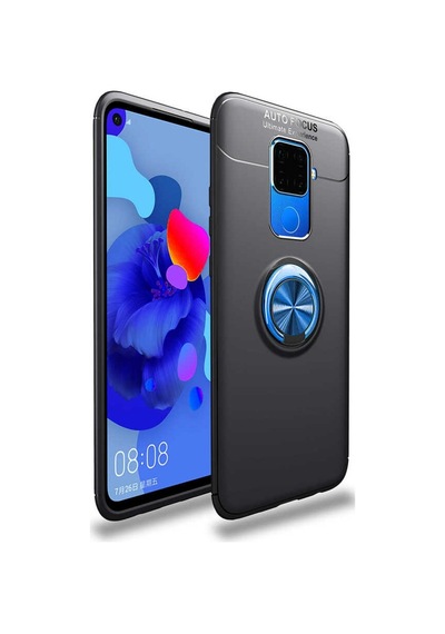 Huawei Mate 30 Lite Kılıf Yüzüklü Magnetli Ravel Case