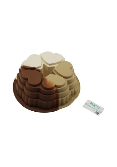 İbico İ22-004 5'li Kalp Şeklinde Silikon Kek Kalıbı- 6'li Paket Diğer