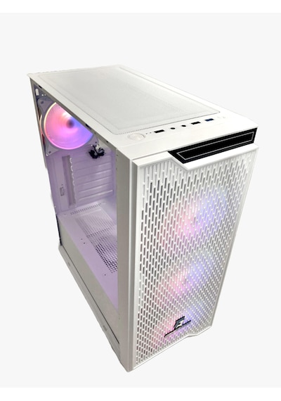 Gameforce Rainy Beyaz 4x120 MM RGB Fan E-ATX Oyuncu Bilgisayar Kasası