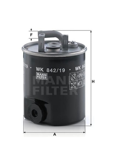 MANN WK84219 Mazot Filtresi Grand Cherokee II 01-05 Grand Cherokee 01-05 2.7 CRDI
