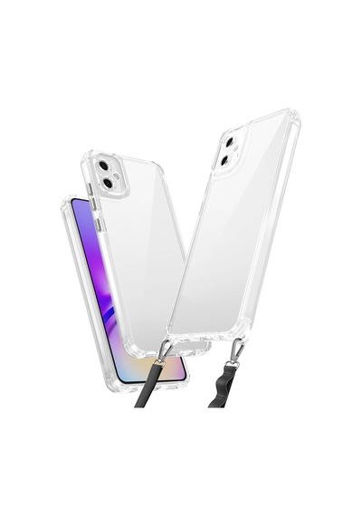 Galaxy Uyumlu A06 Kılıf Airbagli Takılabilir Askı Aparatlı Zore Snap Silikon Kapak