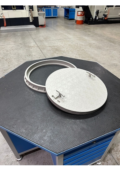 650 Mm Yuvarlak Rögar Kapağı / Çerçeve + Kapak