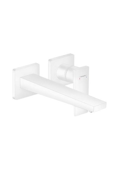 Hansgrohe Metropol Tek Kollu Lavabo Bataryası 22.5 CM Gaga Cubuk Volan Beyaz 32526700