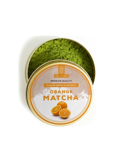 Portakal Aromalı Matcha Tozu 25g, Orange Matcha Powder