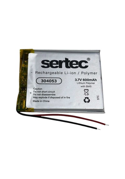 Sertec 304053 3.7v 600 Mah Li-polymer Pil Devreli/1.5a Evimdeyokyok