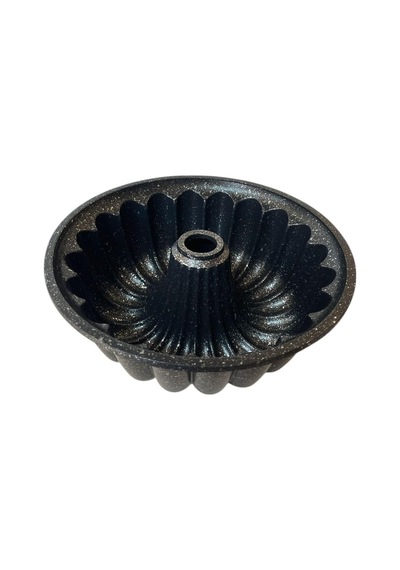 Alüminyum Döküm Granit Kek Kalıbı 25cm Siyah