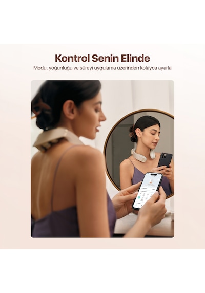 Skg G7 Pro Fold Hediye Kutulu Premium Gold Seri Tens-ems Boyun Masajı Mobil App Isı Terapisi Altın