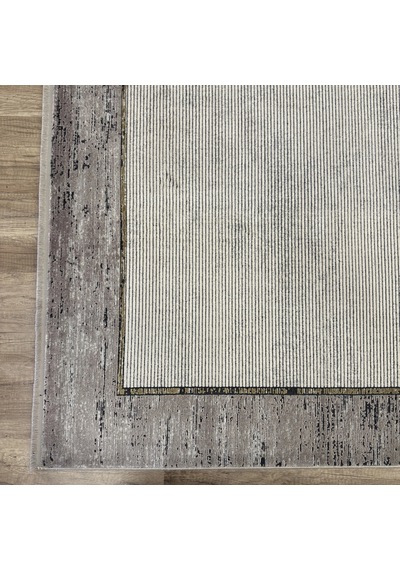 Hoom Rugs Elegant 10507 Krem Gri Çerçeveli Salon Halısı