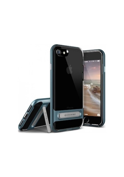 Vrs Design Apple Uyumlu iPhone 8/7 İle Crystal Bumper Kılıf Steel Blue