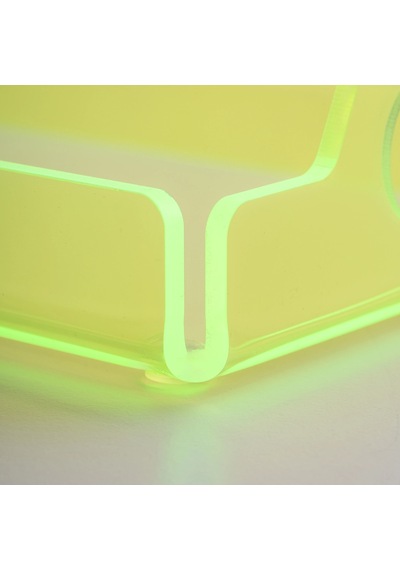 Vasa Neon Pleksi Tepsi Yeşil 35x20 Cm Çok Renkli