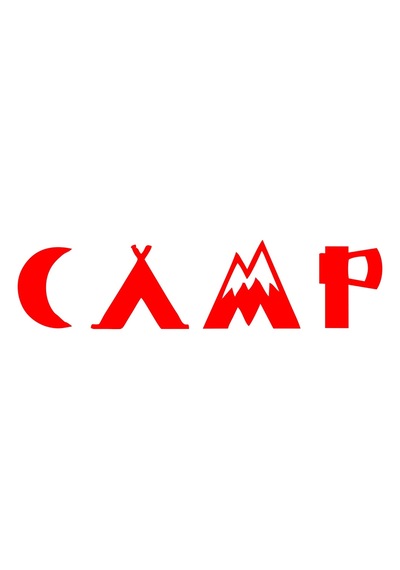 Camp Kamp Sticker17x17 Cm Kırmızı