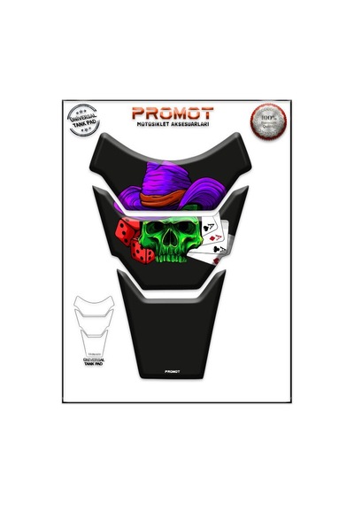 Universal Motosiklet Tank Pad 3d Sticker 0372 Diğer