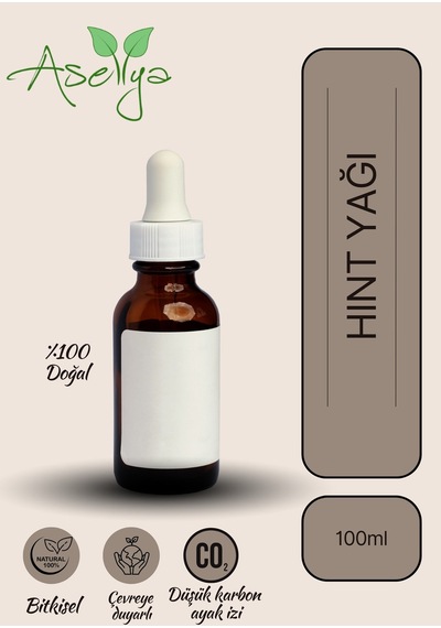 Hint Yağı 100 Ml Saf Doğal Bitkisel Bakım Yağı Saç, Kaş, Kirpik Ve Cilt Bakımı