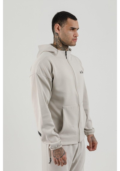 Air Life Tam Boy Fermuarlı Erkek Kapüşonlu Sw 180010 Taş
