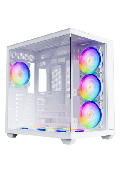 James Donkey Stark S801 7xargb Temperli Cam 650w 80+ Bronze Atx Beyaz Gaming Oyuncu Kasa