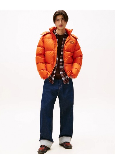 Tommy Hilfiger Tjm Alaska Kuş Tüyü Şişme Erkek Turuncu Ceket Dm0dm22036szz Turuncu
