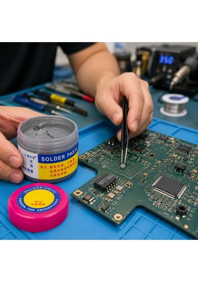 Profesyonel İnce Taneli Smd Pcb Tamir Lehim Pastası Solder Paste