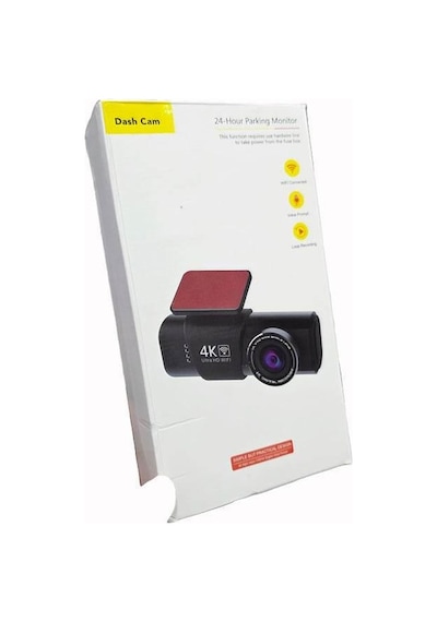 Wifi Çift Ön Arka 4k Araç İçi Güvenlik Kamerası + Park Modu Kablosu Çift Kamera Kayıt Cihazı Gps Gece Görüşü Mikrofonlu Dash Cam - G5v